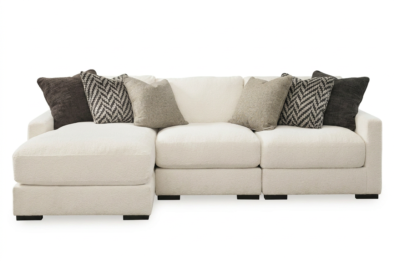 White sectional